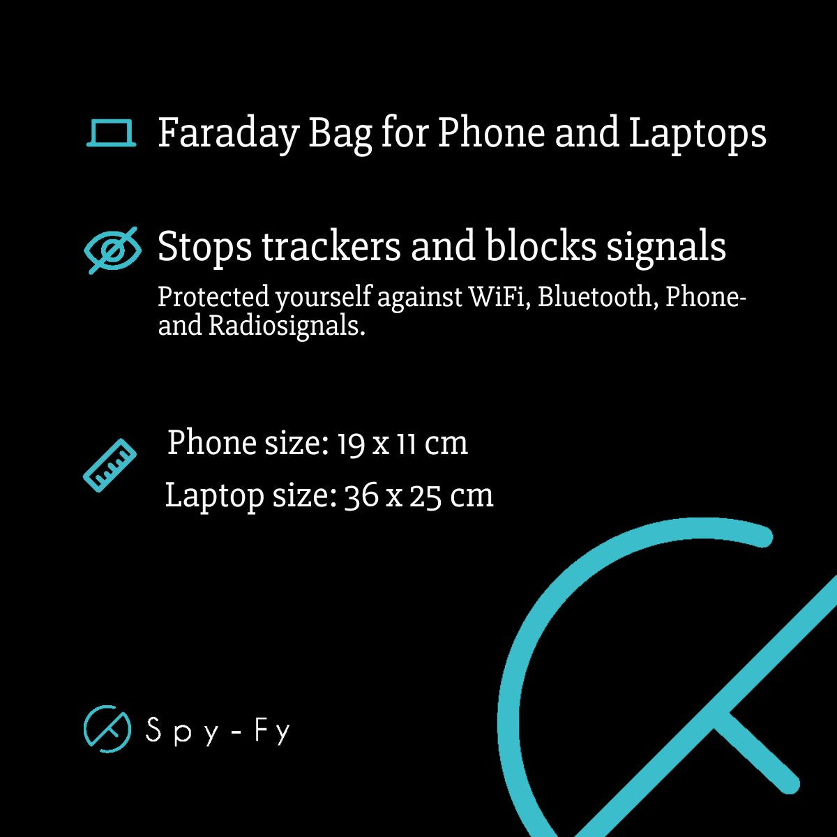 Faraday Bag Telefoon en Laptop