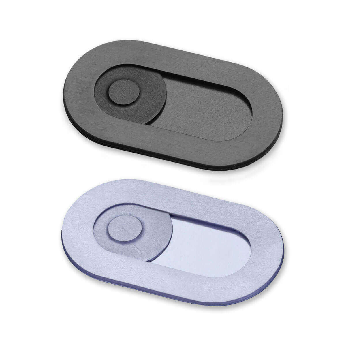 De Originele Spyslide® Webcam Cover | 2-Pack zwart en zilver