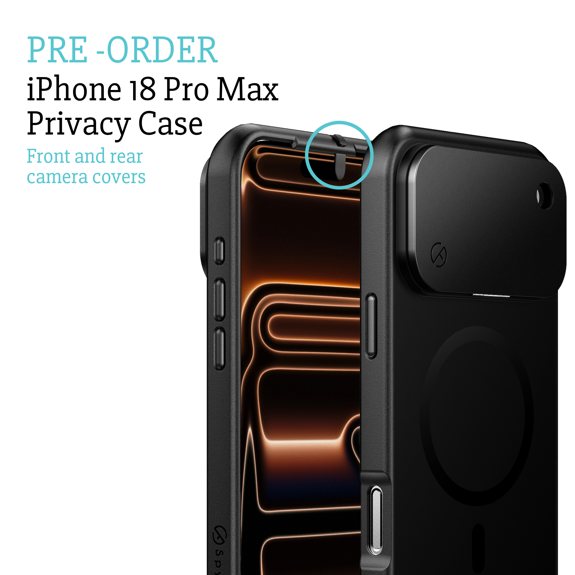 iPhone 17, 17 Air, 17 Pro of 17 Pro Max Privacy Case