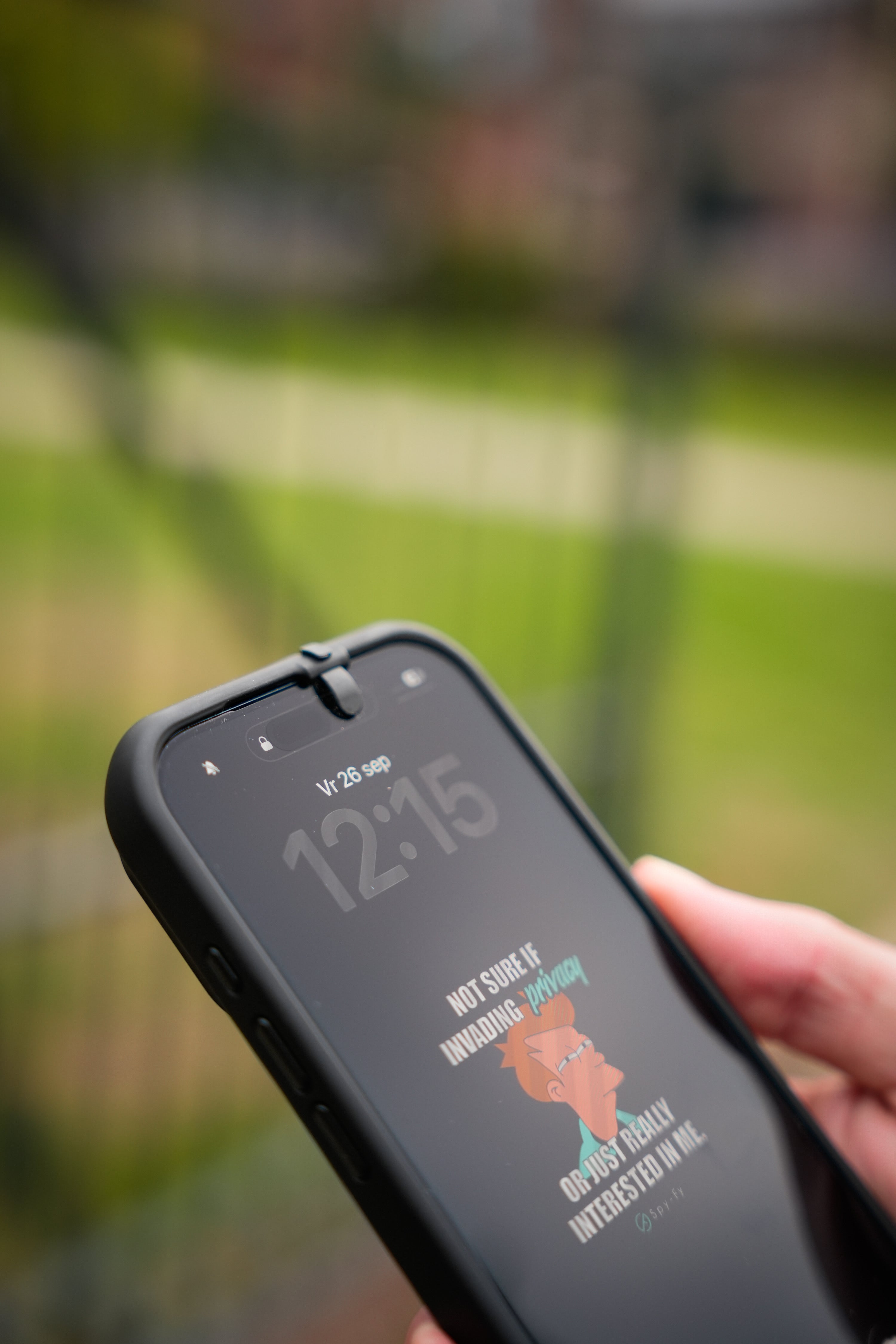 iPhone 17 privacy case with camera cover and lens protector – Spy-Fy