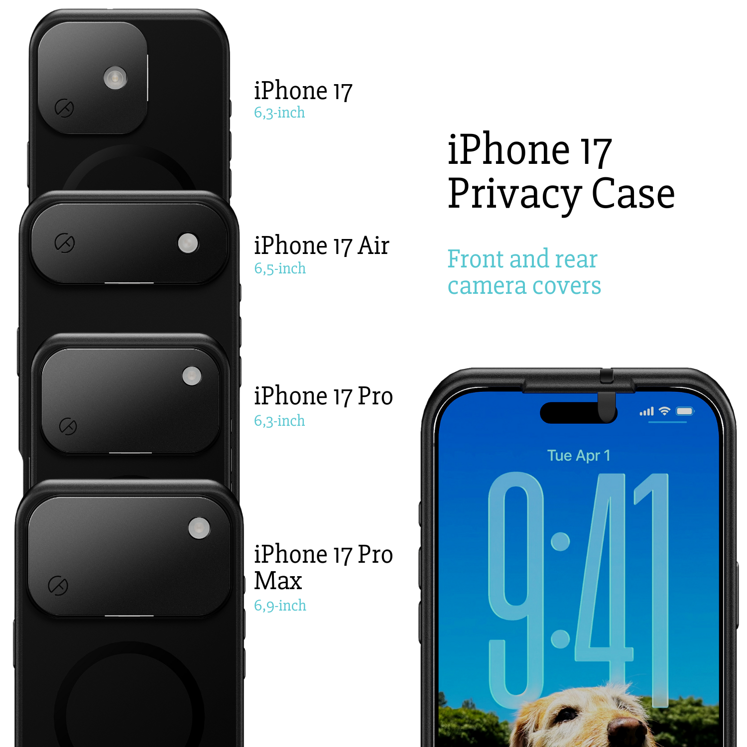 PRE-ORDER - iPhone 17, 17 Air, 17 Pro of 17 Pro Max Privacy Case