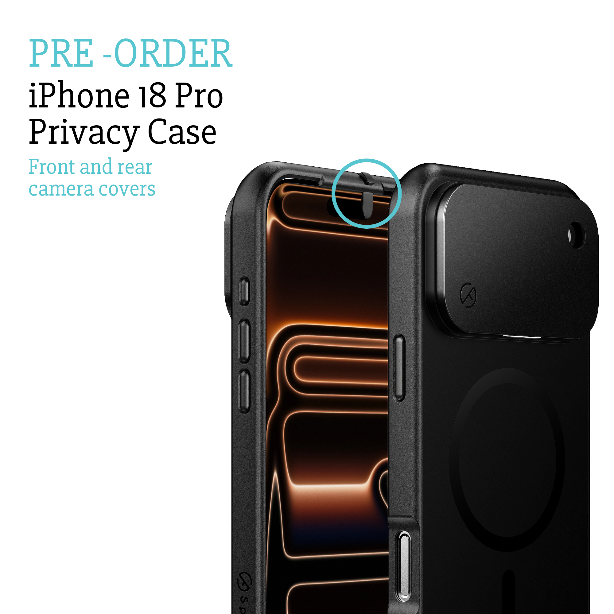 iPhone 17, 17 Air, 17 Pro of 17 Pro Max Privacy Case